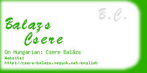 balazs csere business card